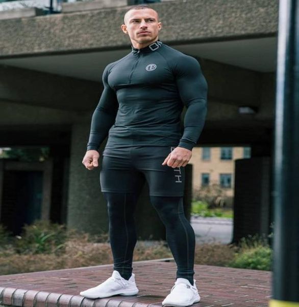 

3 pcs outdoor jogging sport men suits male tracksuit outdoors suit men039s gym sportswear running track suits casual sportswear3970771, Black;blue