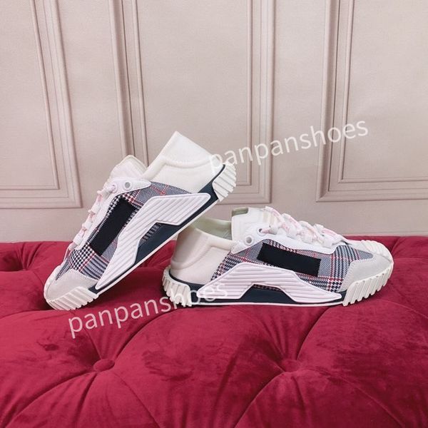 

new designer woman shoes leather lace up men fashion platform sneakers white black mens womens casual shoes