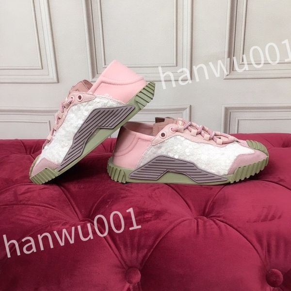 

2023 new luxurys designer casual shoes mens vintage trainers striped sneakers women fashion shoe lace-up platform sneaker, Black