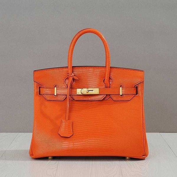 

handbags birkin lizard grain real leather bag 2023 new style layer cowhide leisure women's bag handbag shoulder bag women's bag ay