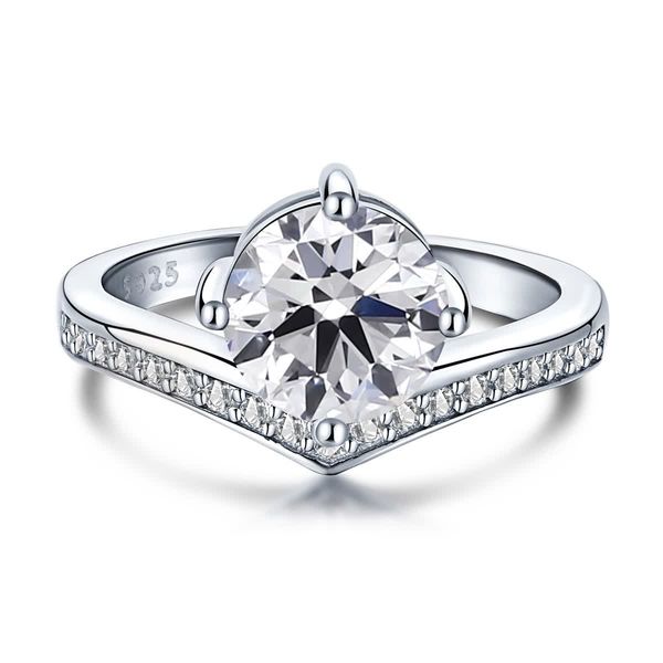 

gemking gmk-sl-ay120207 matching rings silver target wedding cinderella ring engagement shopping world's most expensive and band build, Slivery;golden