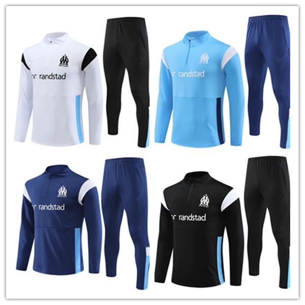 

22 23 24 mens tracksuit qualitt soccer team training suit kit 2023 2024 men and kids football tracksuits jerseys jacket jogging sets survete, Black