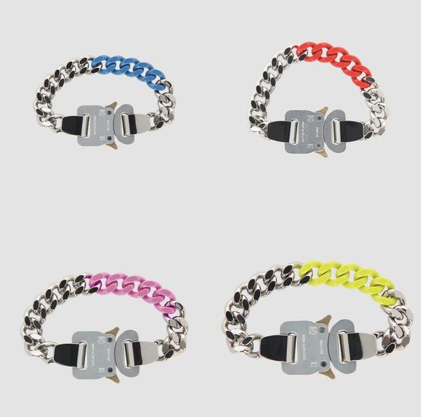 

bangle alyx 20ss twocolor bracelet simple and versatile couple with the same functional style ins accessories, Black