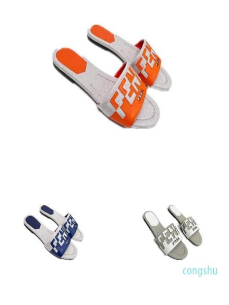 

new sandals exquisite appearance comfortable sole ladies slippers with box 35421445142, Black