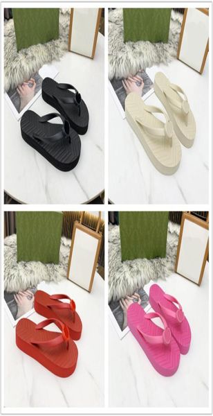

2021 new ladies fashion vshaped flip flop sandals size 3542b2220300, Black