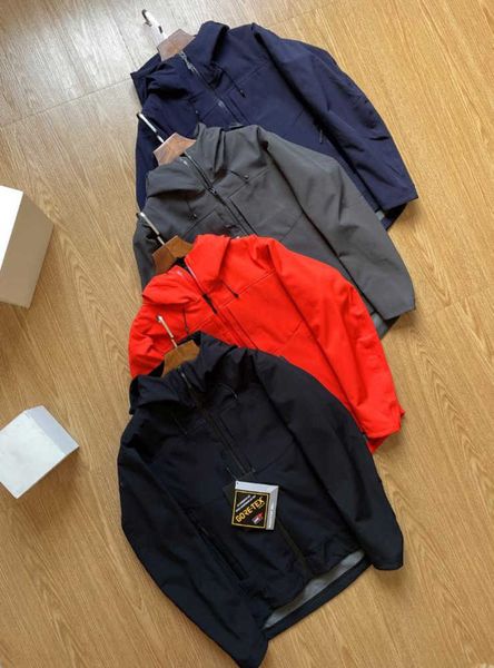 

men's jackets arc 2021 fleece hooded jacket outdoor sports warm waterproof casual new high end 85ess, Black;brown