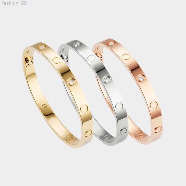 

bangle love screw bracelet designer 4 diamond bracelets designers jewelry titanium steel gold-plated never fade not allergic gold/silver/ros, Black