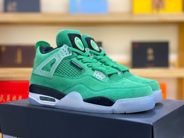 

2023 designer 4s wahlburgers basketball shoes sneakers jumpman 4 iv duck green black men women lifestyle athletic sports with box