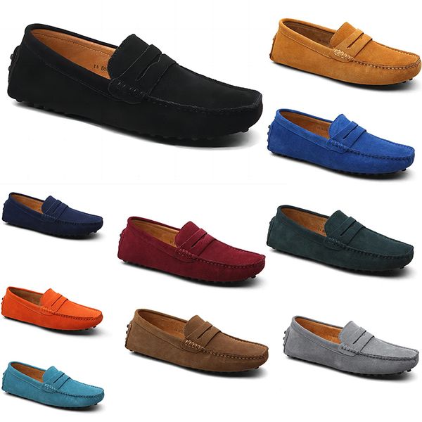 

2023 men casual shoes black blue orange grey green brown slip-on sneakers size 40-45 color 11