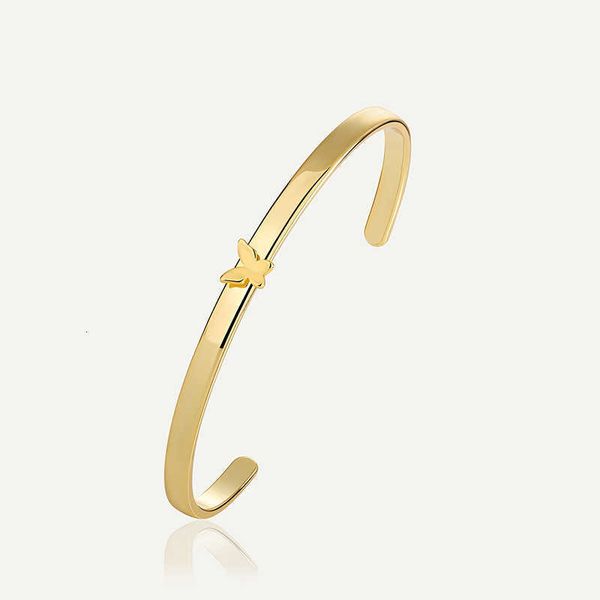 

jewelry b0152 japanese and korean light luxury small design sensitive face butterfly bracelet for women simple versatile opening adjustable, Black