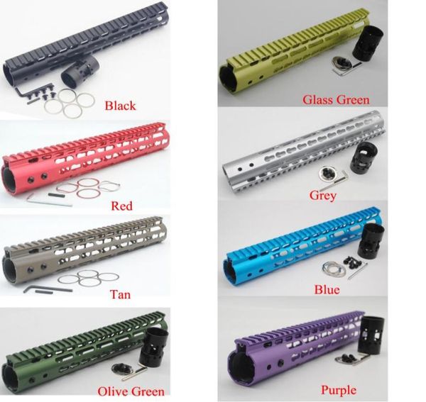 

9 colors 12039039 inch ultralight keymod handguard rail float rail mount systems for ar15 m4 m16 2235561179462