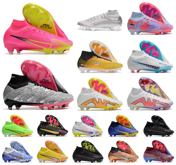 

mens soccer football shoes superfly ix 9 360 elite fg xxv 25th anniversary luminous pack women boys high boots cleats us6.5-11