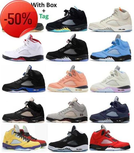 

2023 5s basketball shoes 5 amm aqua craft unc metallic black reflect georgetown oreo dj khaled fire red noir racer blue raging bull easter w