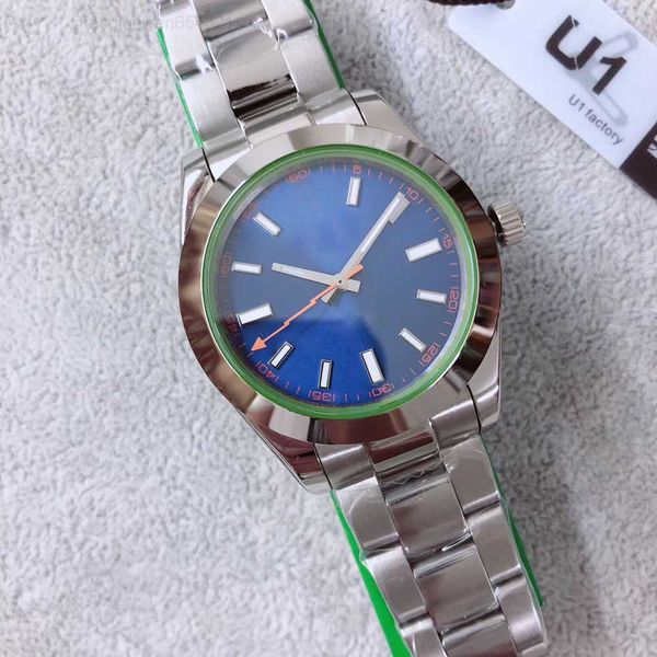 

classic watch st9 automatic 2813 movement 39mm sapphire glass z blue dial men watches stainless steel bracelet navy mens wristwatches, Slivery;black