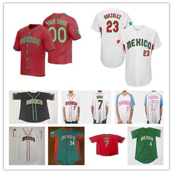 

2023 team mexico baseball jersey julio urias alex verdugo jesus cruz luis urias rowdy tellez jose urquidy jake sanchez adrian martinez javie, Blue;black