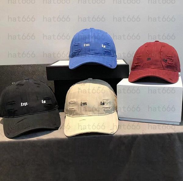 

chaopai palms letter logo embroidery cut old hat angels baseball cap korean sun visor cap, Blue;gray