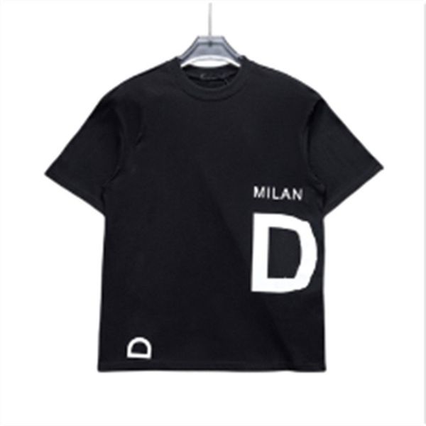 

summer new men's t-shirt high-end printed geometric pattern round neck short sleeve t-shirt elite white-collar workers love handsome su, White;black