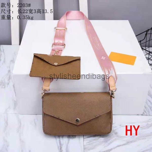

stylisheendibags designer bag famous shoulder bag totes purse handbag message bags cluth brand classic crossbody pu leather #2203 old flower