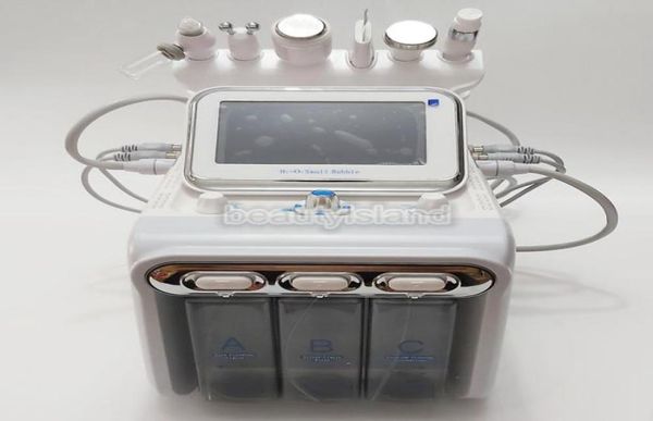 

6 in 1 oxygen facial machine hydradermabrasion ultrasonic rf cold hammer spa water oxygen spray hydra dermabrasion cleaner hydro d5214054
