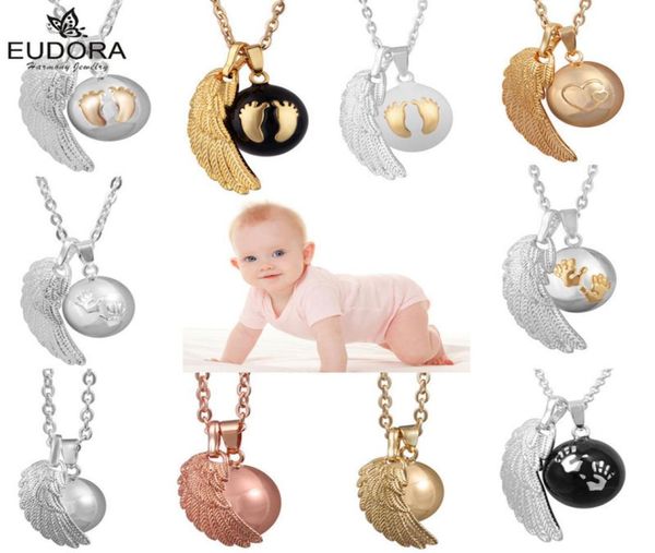

eudora angel wing baby caller pendant necklace fashion pregnancy ball jewelry chime bola pendants 45 inch necklaces jewelry gift 21878340, Silver