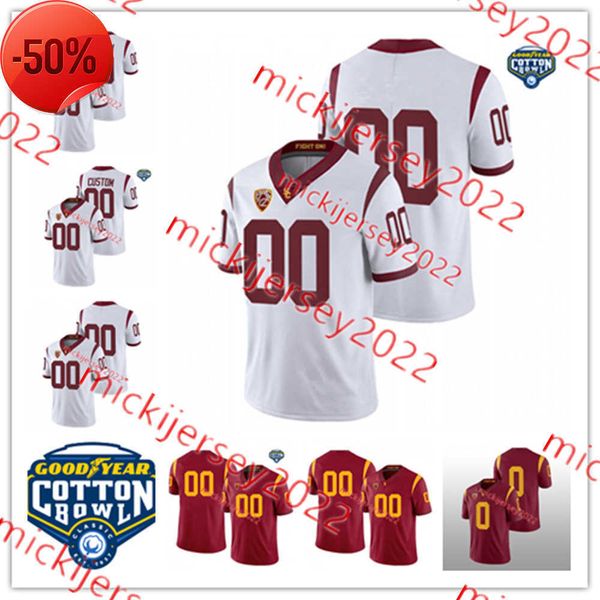 

juju smith-schuster usc trojans football jersey o.j simpson custom stitched mens youth 5 reggie bush 33 marcus allen 43 troy polamalu 55 jun, Black;red