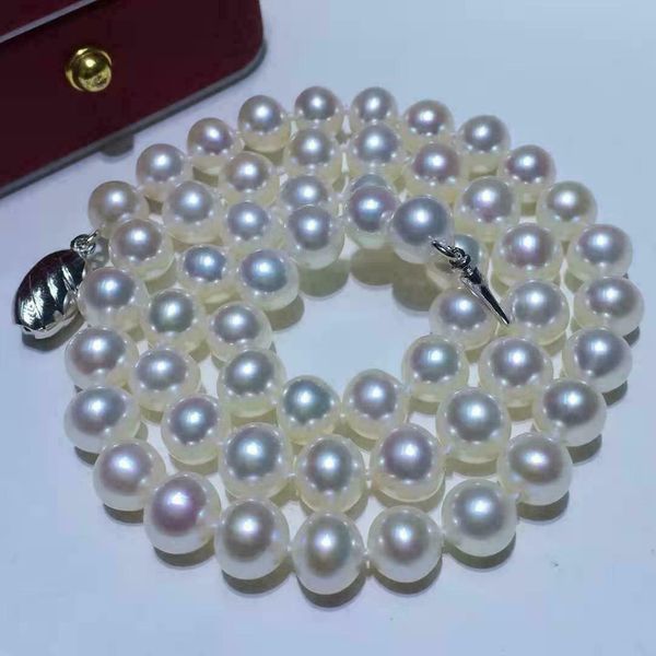 

necklaces gorgeous 910mm natural south sea white pearl necklace 19inches, Silver