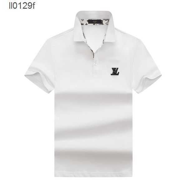 

mens stylist polo shirts luxury short sleeve fashion casual summer t-shirts are available in a variety of colors for pure cotton lapel rhlj, White;black