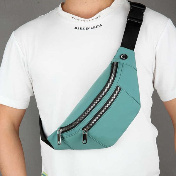 

waist pouch chest pack nylon waterproof mobile phone leisure outdoor sports waist bag for women multi functional and large capacity men 2305