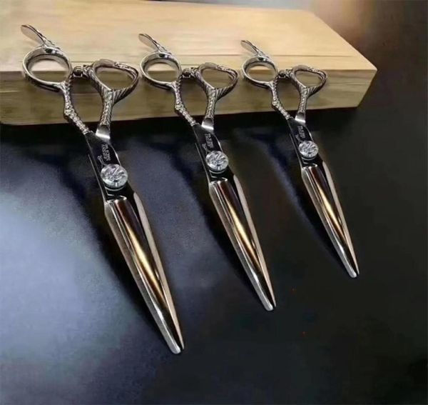 

6 professional hair salon jagua scissors set cutting barber haircut thinning shear scissors hairdressing hair tools scissors 220628072784