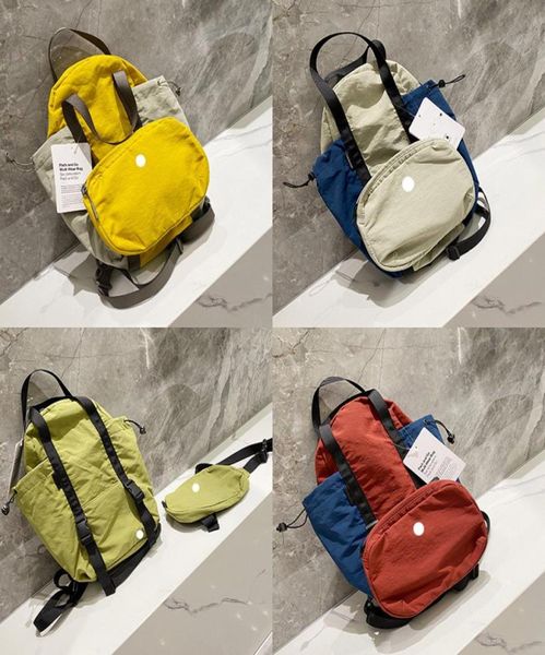 

7l outdoor bags student schoolbag backpack ladies 2 pcs set bag new lightweight backpacks 20x10x32cm candy 4 colors3441387