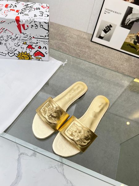 

designer women rubber hollow out slide sandal black white slipper summer beach flat slides fashion 0516