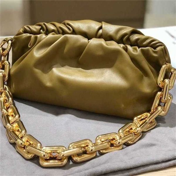 

song handbags venetas designer bottegas huiqiaos same thick chain cloud leather womens cowhide pleated armpit wrist 18lil