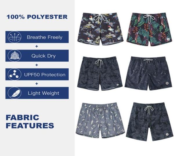 

mens quick dry swimwear printed beach board shorts with mesh lining swimwear bathing suits for men4214821