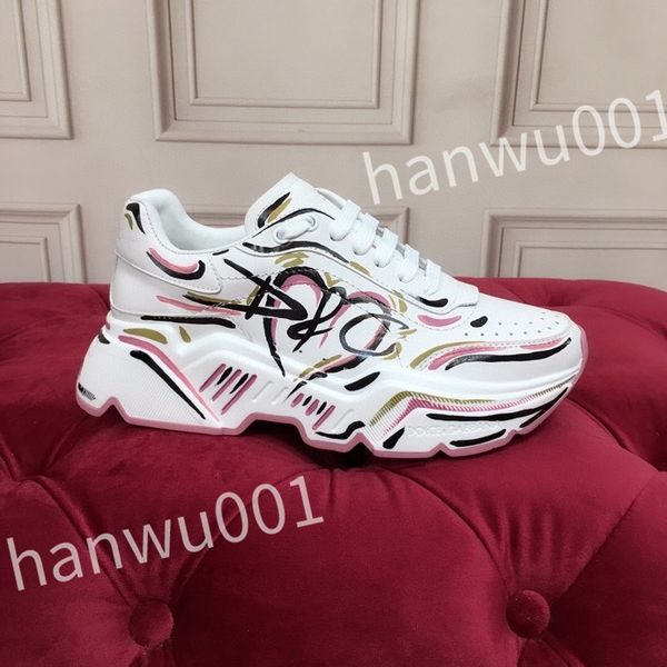 

luxury designer casual shoes vintage sneakers men's sneaker women house striped shoes lace-up trainers platform, Black