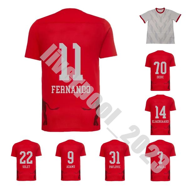 

2023 2024 salzburg soccer jerseys 23/24 fourth red home white away fernando pavlovic okafor dedic solet adamu 4th sucic football shirts ulme, Black;yellow