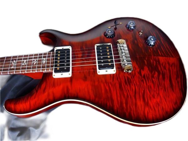 

custom shop flame maple prs electric guitar china with chrome-plated hardware258