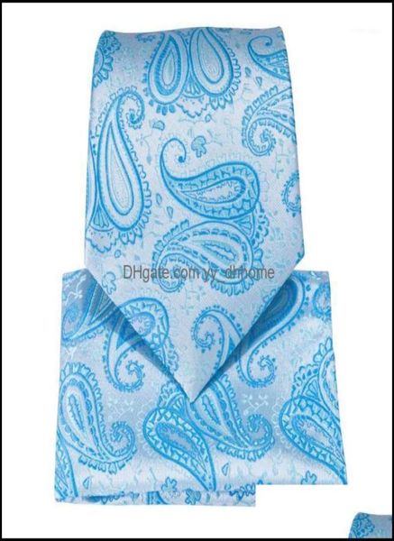 

bow ties fashion accessories 85cm men silk necktie for causal paisley tie man bussines corbatas bridegroom wedding neckties mj475150848, Black;gray