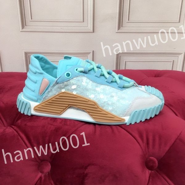 

2023 luxury designer fashion mens casual shoes striped vintage shoe vintage trainers lace-up platform sneaker, Black