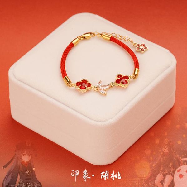 

bangle anime bracelet genshin impact hutao cute gift cosplay prop, Black