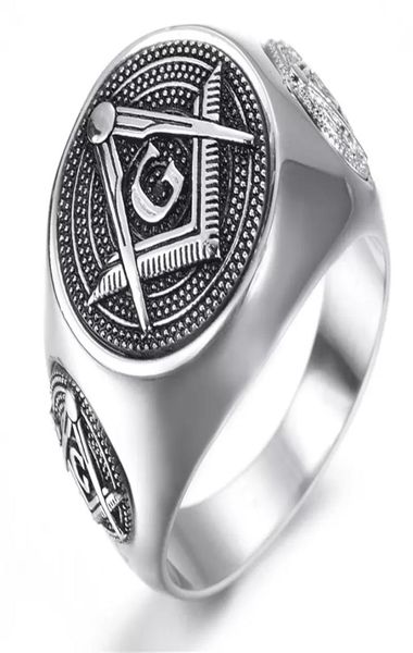 

ring 316 stainless steel men039s maoson masonic silver black rings mason jewelry unique design high grade3844800, Golden;silver