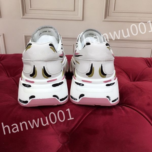 

luxury designer casual shoes vintage sneakers men's sneaker women house striped shoes lace-up trainers platform, Black