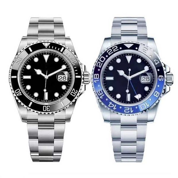 

roles watches black men automatic watches mechanical fashion watchs classic style stainless steel 41mm waterproof luminous sapphire ceramic, Slivery;black