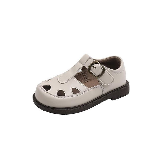 

sandals kids shoes beach child black horse spring girls leather hollow f12592, Black;red