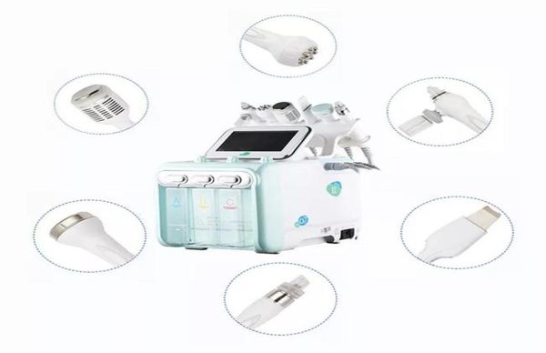 

portable 6in1 hydro peel microdermabrasion hydra facial deep cleaning rf ultrasonic bio wrinkle removal small bubbles beauty machi1205342