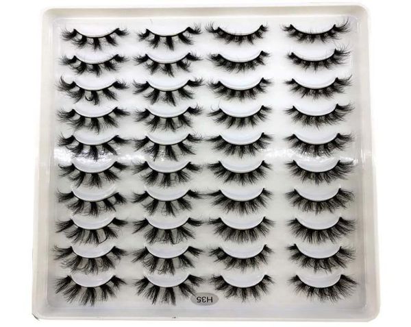 

false eyelashes 20 pairs 1520mm natural 3d fake lashes makeup kit mink extension maquiagemfalse9111121