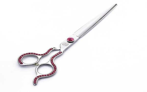 

hair scissors 75quot professional pet dog cat puppy grooming straight scissor red diamond insert handle cutting shears trimmer 7635055