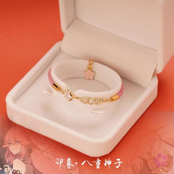 

bangle anime bracelet genshin impact yae miko cute gift cosplay prop, Black