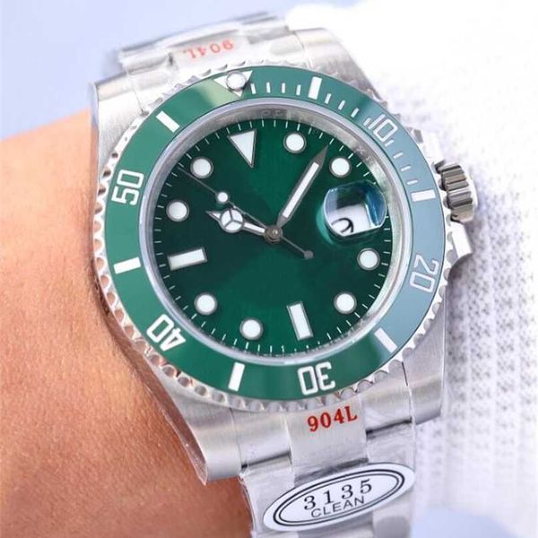 

roles mens luxury watches designer automatic mechanical ceramic 41mm dial 904l stainless steel fashion classic style luminous sapphire wrist, Slivery;black