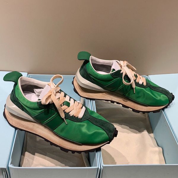 

dress shoes fashion men's nylon sneakers thick sole platform trainers green purple black satin outdoor lovers' 230522