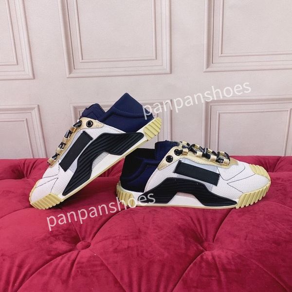 

new luxurys designer woman shoe leather lace up men fashion platform sneakers white black mens womens casual shoes